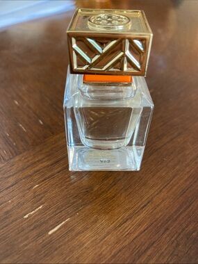 Tory Burch Gold-Accented Clear Glass Scent Bottle -